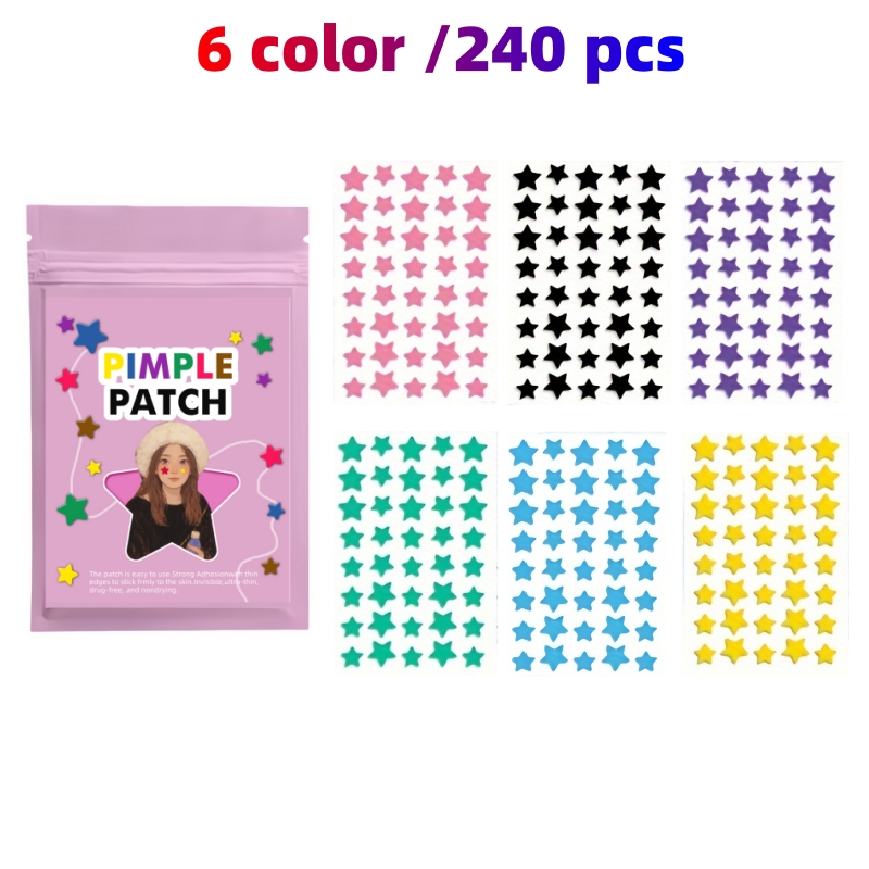 Hydrocolloid Acne Patch - 240/720PCS Family Pack Star Hydrocolloid Patch