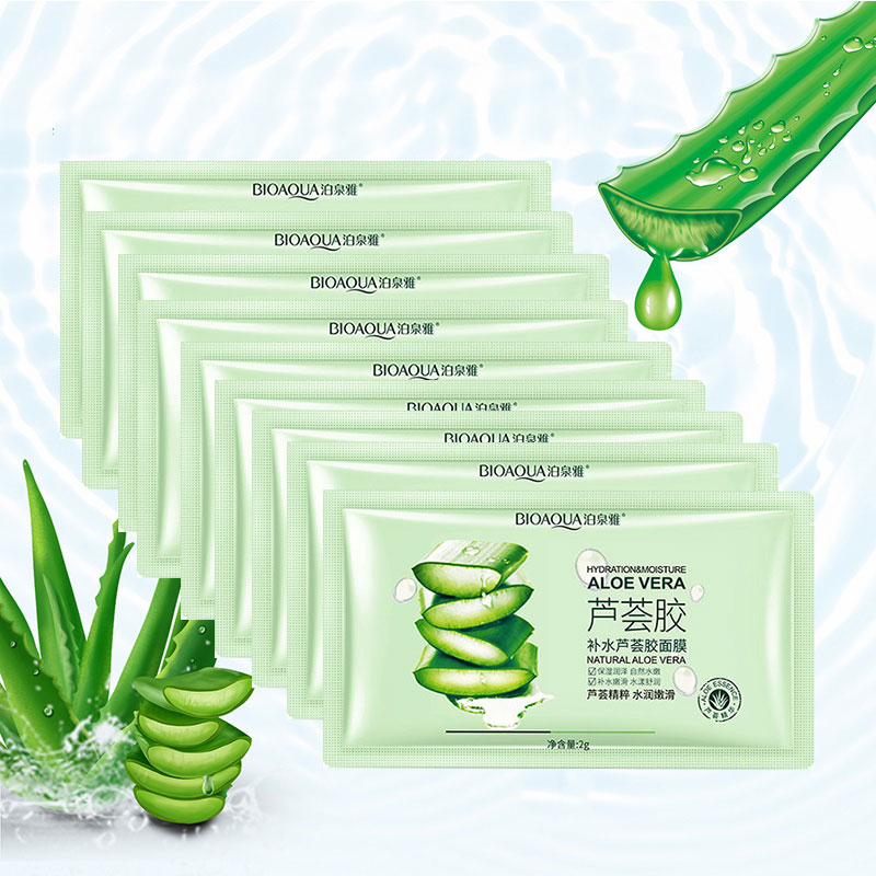 Skincare Oily Skin - 10pcs Aloe Vera Glue Sleeping Mask