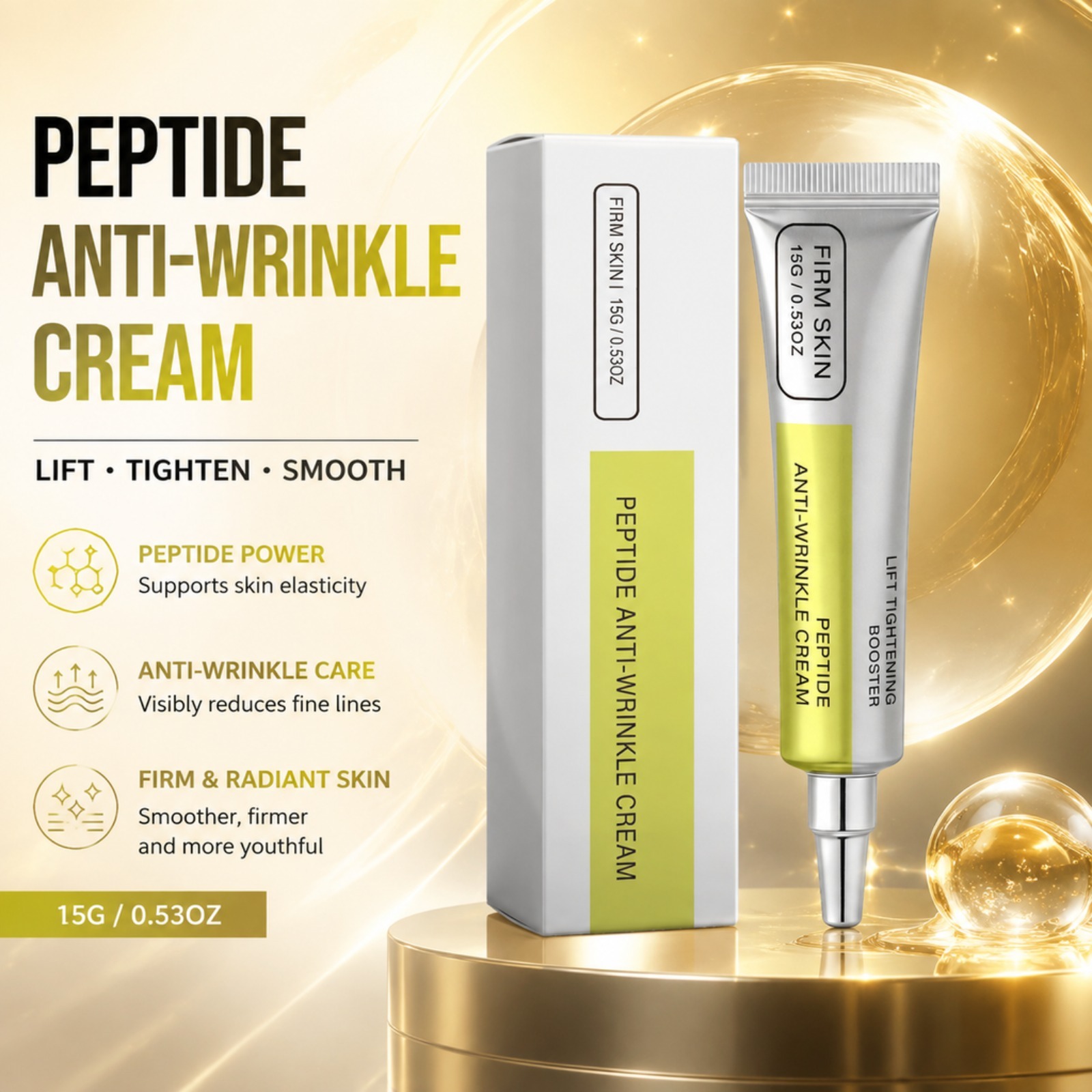 Peptide Neck Cream - Peptide Retinol Face Cream Firming Smoothing