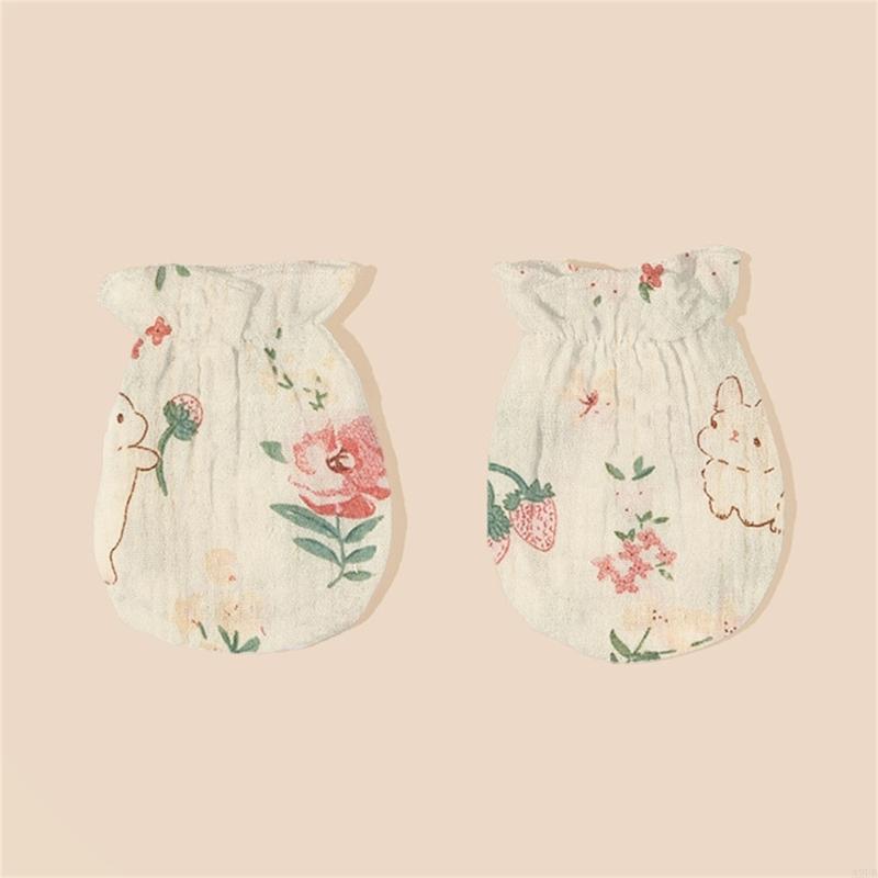 1 Pair Newborns Cotton Mittens - Skincare Newborn ulasan dan harga