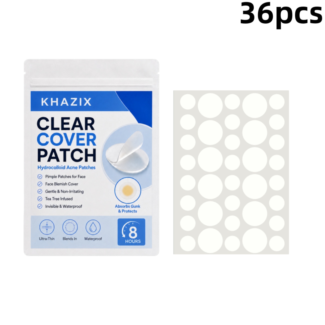 36pcs Transparent Pimple Patch - Hydrocolloid Acne Patch ulasan dan harga