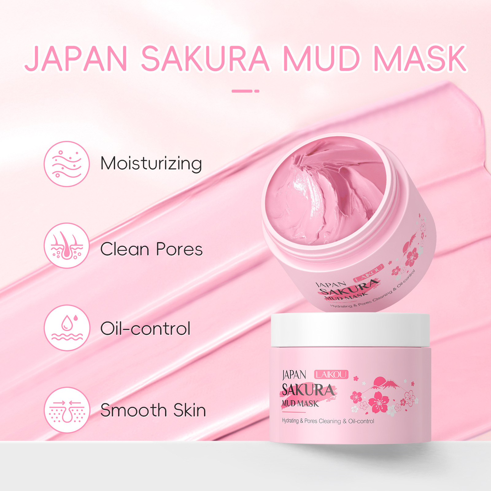 Sakura Mask For Face Cleaning  - Skincare Oily Skin ulasan dan harga