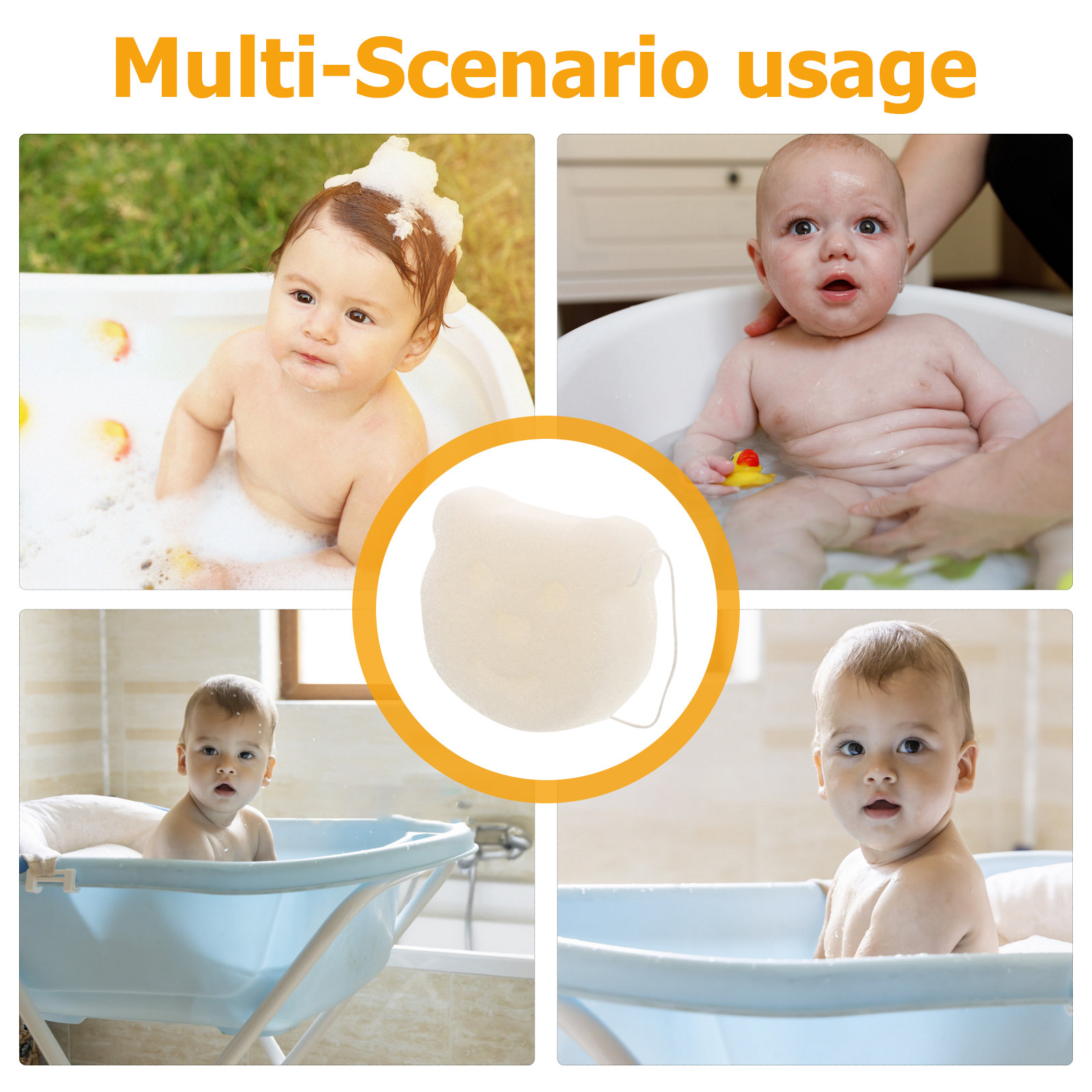 Bath Sponge Soft Muslin Sponge - Skincare Newborn ulasan dan harga