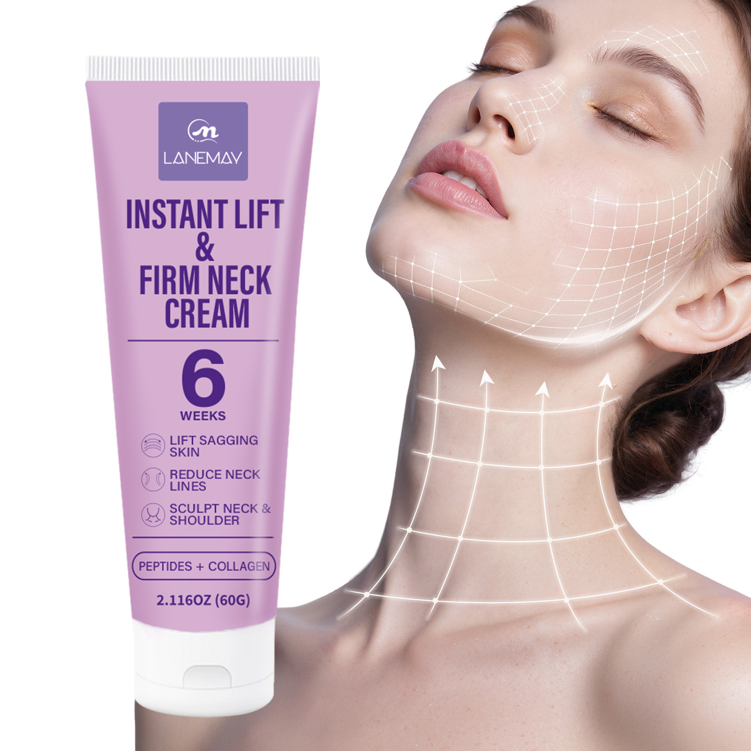 Instant Lift Firm Neck Cream w - Peptide Neck Cream ulasan dan harga