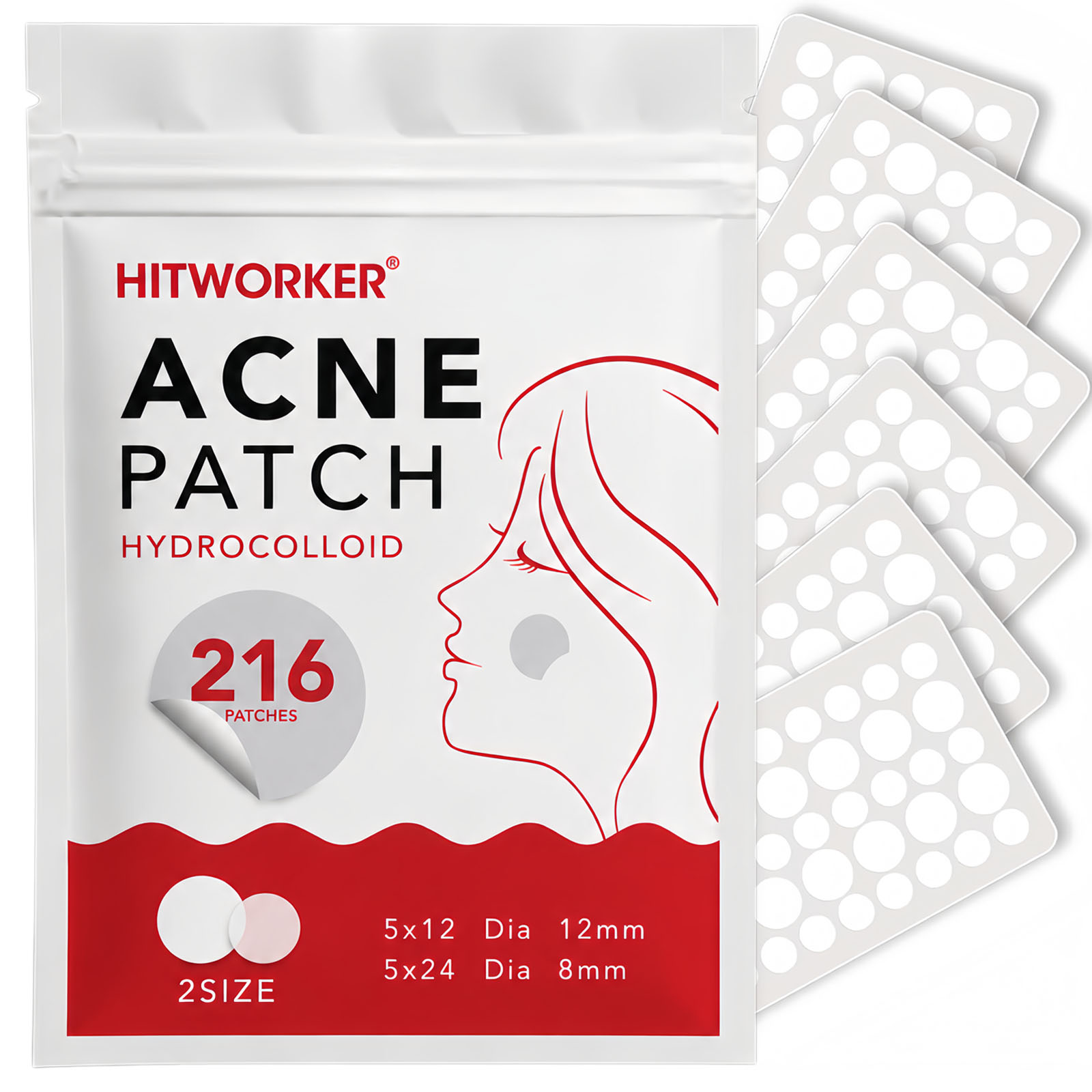 216pcs Hydrocolloid Pimple Pat - Peptide Neck Cream ulasan dan harga