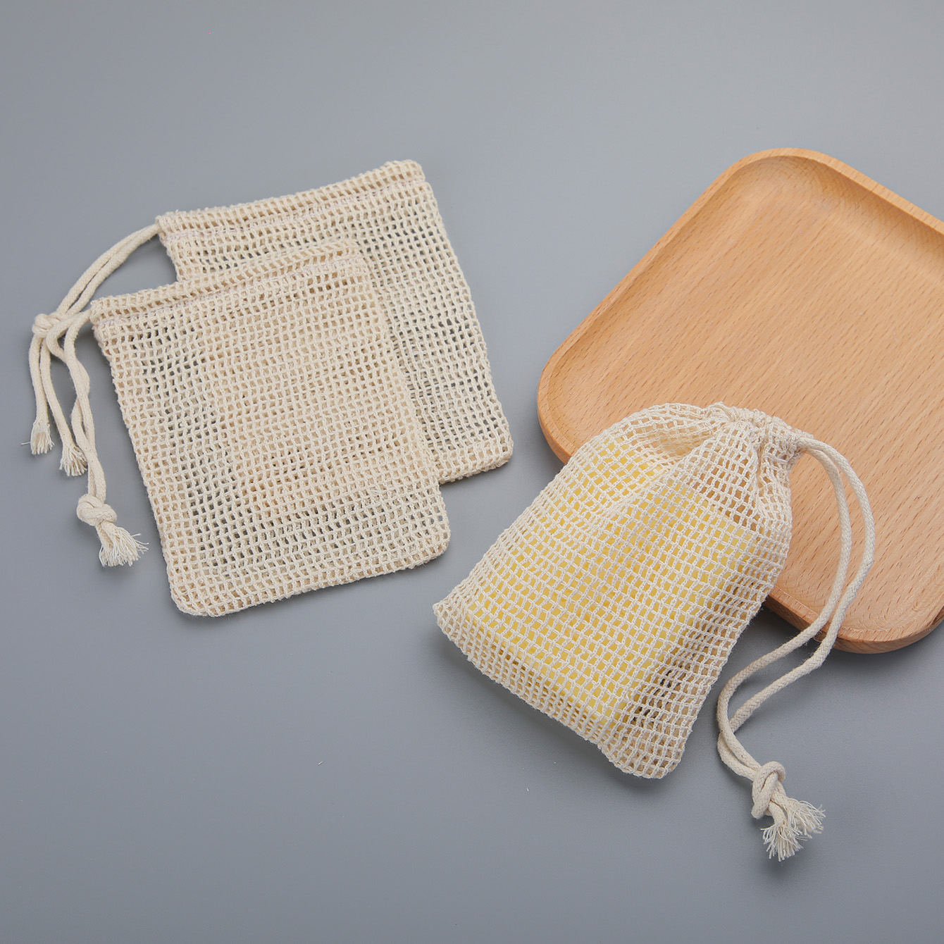 Natural Cotton Soap Saver Bag, - Skincare Oily Skin ulasan dan harga