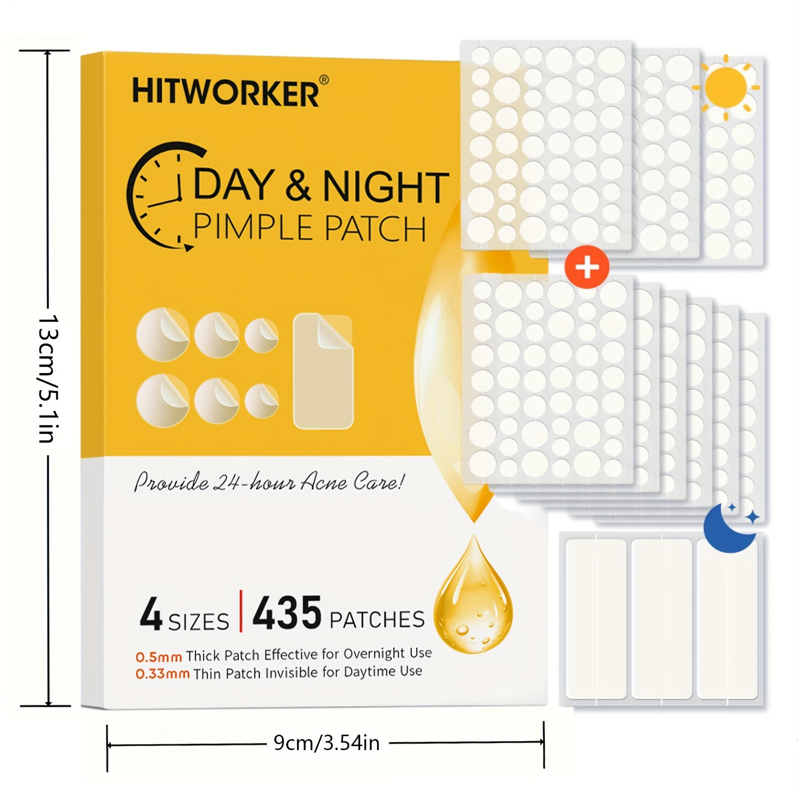 435 pieces of transparent acne - Hydrocolloid Acne Patch ulasan dan harga