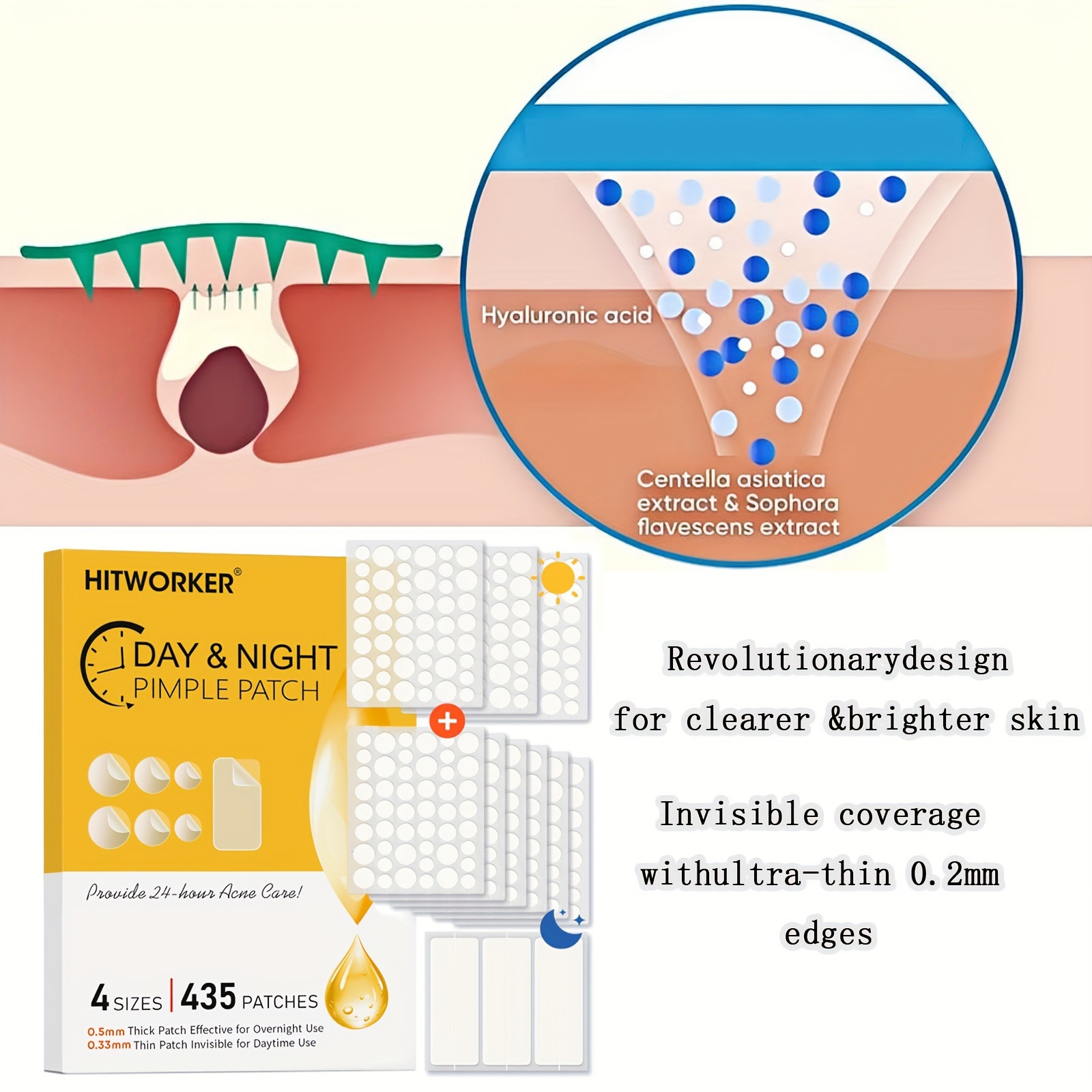 435 pieces of transparent acne - Hydrocolloid Acne Patch ulasan dan harga